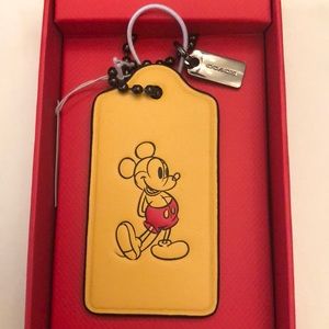Coach Disney X Hang Tag Mustard Yellow.